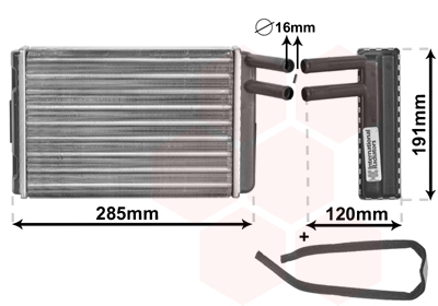 Kachelradiateur Van Wezel 59006096