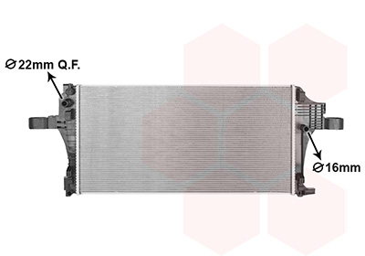 Radiateur Van Wezel 59012706