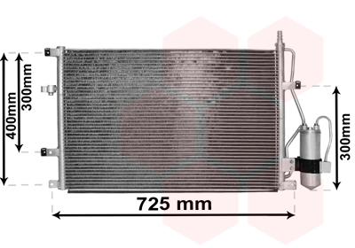 Airco condensor Van Wezel 59015107