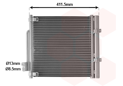 Airco condensor Van Wezel 69015701