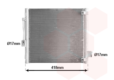 Airco condensor Van Wezel 69015702