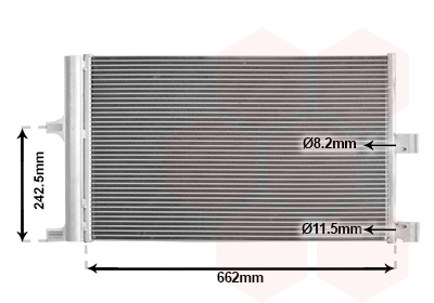 Airco condensor Van Wezel 69015703