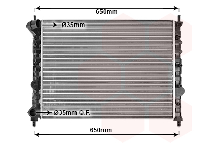 Radiateur Van Wezel 73002076