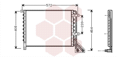 Airco condensor Van Wezel 73005063