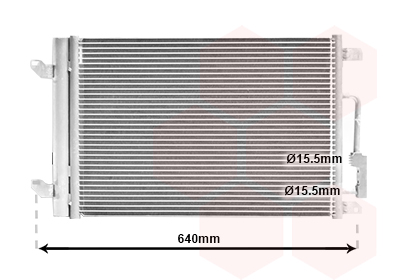 Airco condensor Van Wezel 73005090