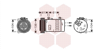 Airco compressor Van Wezel 7300K005