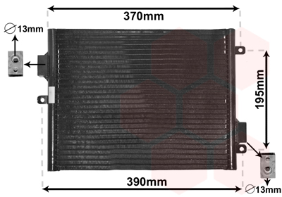 Airco condensor Van Wezel 74005052