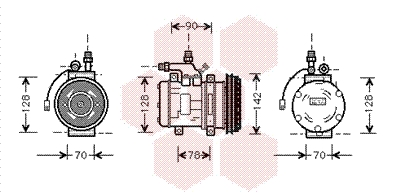 Airco compressor Van Wezel 7400K029