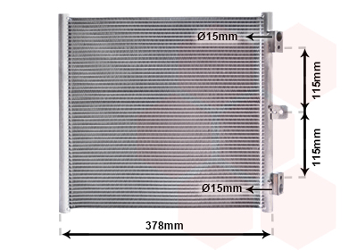 Airco condensor Van Wezel 74015704