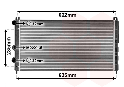 Radiateur Van Wezel 76002003