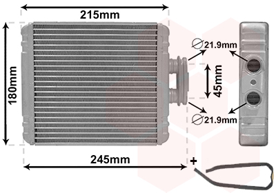 Kachelradiateur Van Wezel 76016700