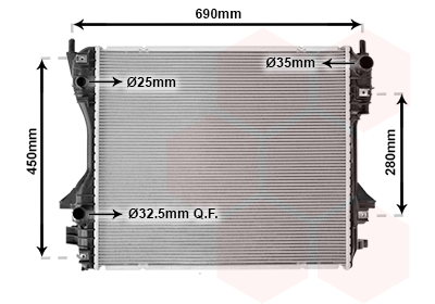 Radiateur Van Wezel 77002040