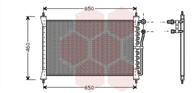 Airco condensor Van Wezel 77005012