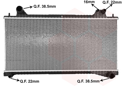 Radiateur Van Wezel 77012701