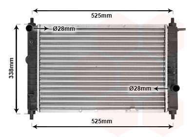 Radiateur Van Wezel 81002007