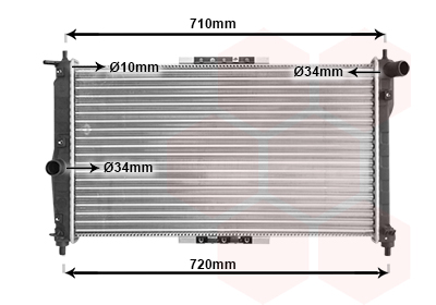 Radiateur Van Wezel 81002016