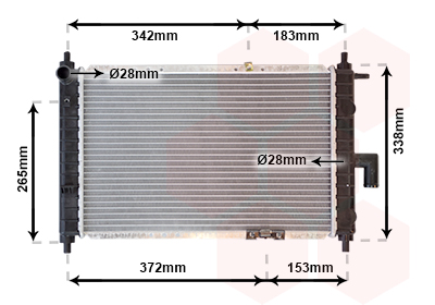 Radiateur Van Wezel 81002046