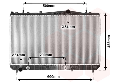 Radiateur Van Wezel 81002053