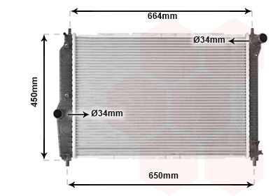 Radiateur Van Wezel 81002067