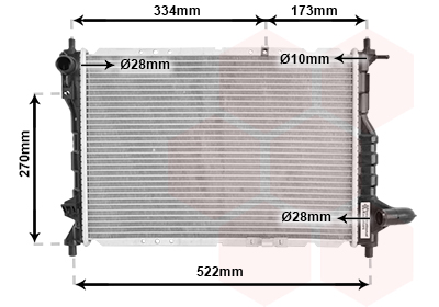 Radiateur Van Wezel 81002075