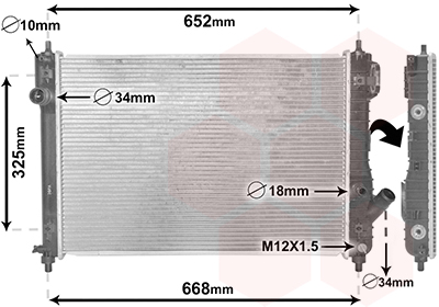 Radiateur Van Wezel 81002087