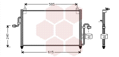 Airco condensor Van Wezel 81005011