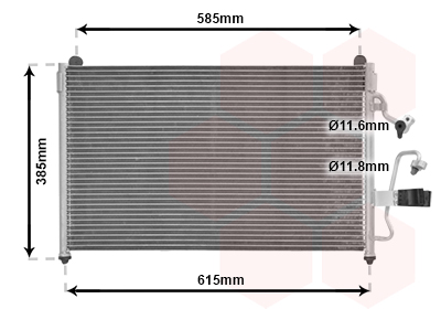 Airco condensor Van Wezel 81005013