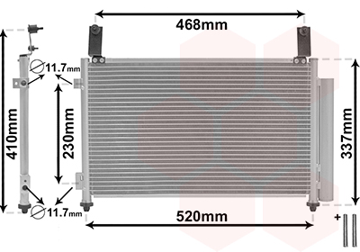 Airco condensor Van Wezel 81005081