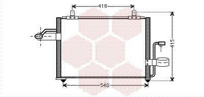 Airco condensor Van Wezel 81005084