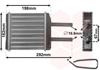 Kachelradiateur Van Wezel 81006024