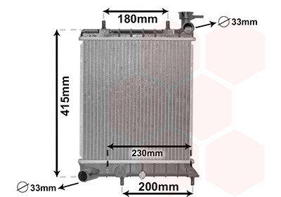 Radiateur Van Wezel 82002085