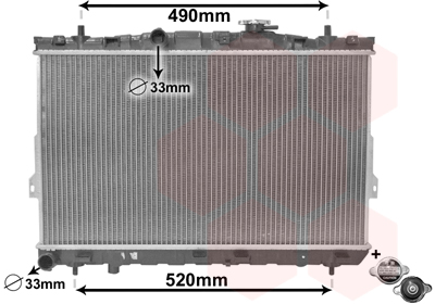 Radiateur Van Wezel 82002104