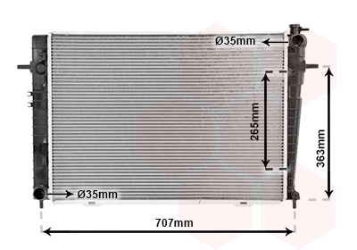 Radiateur Van Wezel 82002126