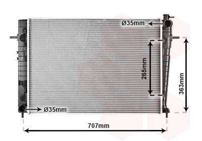 Radiateur Van Wezel 82002204