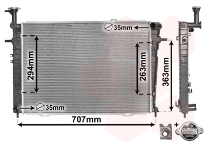 Radiateur Van Wezel 82002210