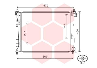 Radiateur Van Wezel 82002274