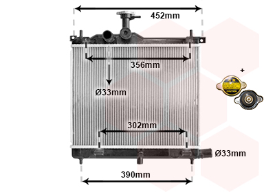 Radiateur Van Wezel 82002290