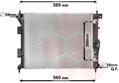 Radiateur Van Wezel 82002351