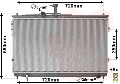 Radiateur Van Wezel 82002392