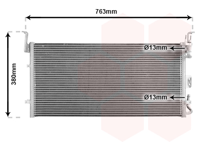 Airco condensor Van Wezel 82005083