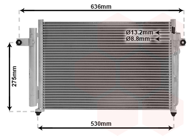 Airco condensor Van Wezel 82005090