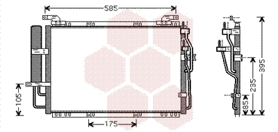 Airco condensor Van Wezel 82005091