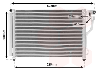 Airco condensor Van Wezel 82005164