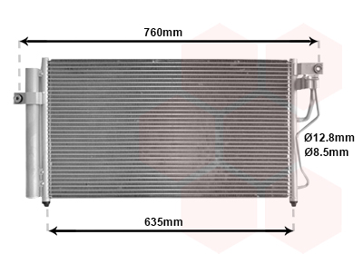 Airco condensor Van Wezel 82005178