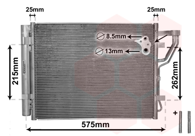 Airco condensor Van Wezel 82005189