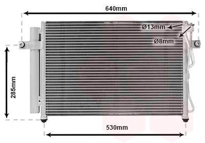 Airco condensor Van Wezel 82005195