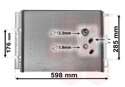 Airco condensor Van Wezel 82005373