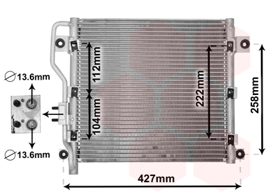 Airco condensor Van Wezel 82005376