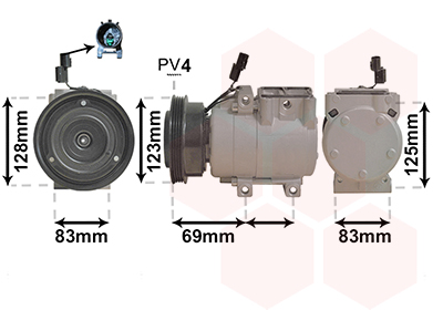 Airco compressor Van Wezel 8200K198