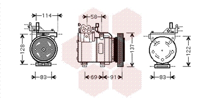 Airco compressor Van Wezel 8200K199